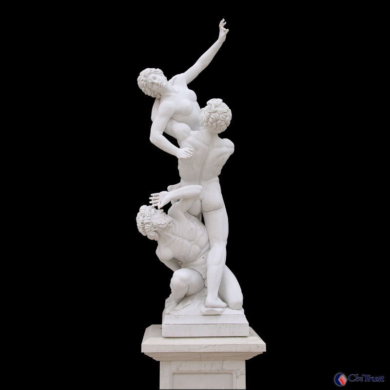 European style garden white marble statue